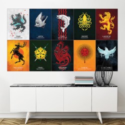 Game of Thrones - House Sigils Block Giant Wall Art Poster (P-1723) 