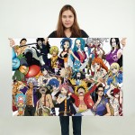 Fairy Tail Vs Straw Hat Pirates One Piece Block Giant Wall Art Poster