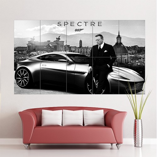 James Bond 007 Spectre Movie Wand-Kunstdruck Riesenposter