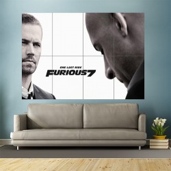 One Last Ride Furious 7 With Paul Walker Wand-Kunstdruck Riesenposter (P-1749)