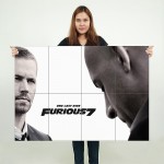 One Last Ride Furious 7 With Paul Walker Wand-Kunstdruck Riesenposter 