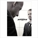 Furious 7 Paul Walker Wand-Kunstdruck Riesenposter 