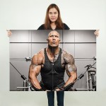 โปสเตอร์ ขนาดใหญ่ Dwayne Johnson Fitness 