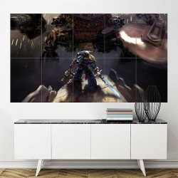 Warhammer 40000 Space Marine Ultramarines Block Giant Wall Art Poster (P-1778)