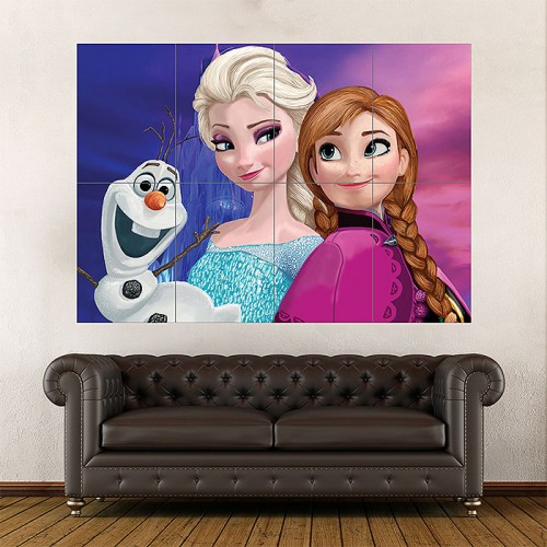 Frozen Animation Fantasy Block Giant Wall Art Poster