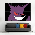 Pokemon Gengar Wand-Kunstdruck Riesenposter 