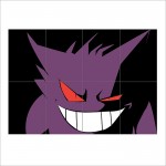 Pokemon Gengar Wand-Kunstdruck Riesenposter 