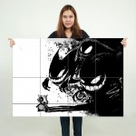 Pokemon Gengar Stalking Wand-Kunstdruck Riesenposter 