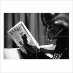 Darth Vader liest Harry Potter Wand-Kunstdruck Riesenposter