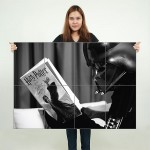 Darth Vader liest Harry Potter Wand-Kunstdruck Riesenposter