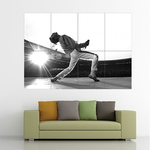 The Queen Freddie Mercury Block Giant Wall Art Poster 