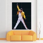 Iconic Freddie Mercury Block Giant Wall Art Poster 