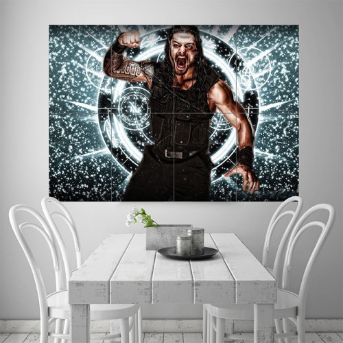 Roman Reigns Wand-Kunstdruck Riesenposter