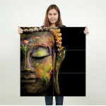 Colorful Buddha Block Giant Wall Art Poster