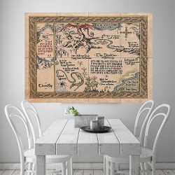 Maps of Middle Earth #1Wand-Kunstdruck Riesenposter (P-1828)