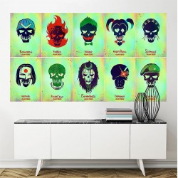 Suicide Squad Wand-Kunstdruck Riesenposter (P-1837)