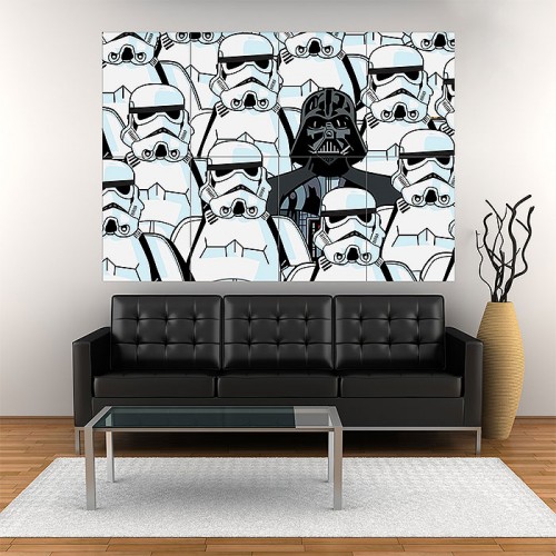 Dark Side Star Wars Art Block Giant Wall Art Poster 