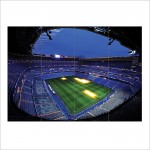 โปสเตอร์ ขนาดใหญ่ สนามฟุตบอล Santiago Bernabeu Real Madrid Football Soccer Stadium  