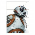 Star Wars BB-8 Droid Wand-Kunstdruck Riesenposter