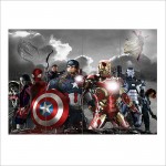 Captain America Civil War  Wand-Kunstdruck Riesenposter