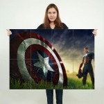 Captain America Schild Wand-Kunstdruck Riesenposter