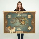 Map of the Avatar World Block Giant Wall Art Poster