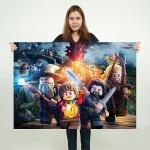 Lego the Hobbit Block Giant Wall Art Poster