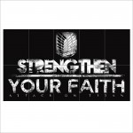 Shingeki no Kyojin - StrengtheYour Faithn  Attack on Titan Kunstdruck Riesenposter 