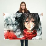 Shingeki no Kyojin Mikasa Ackerman Attack on Titan Block Giant Wall Art Poster 