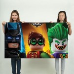 โปสเตอร์ ขนาดใหญ่ ภาพการ์ตูน The Lego Batman Joker Robin