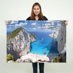 Die Insel Zakynthos  Greece Wand-Kunstdruck Riesenposter