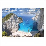 Die Insel Zakynthos  Greece Wand-Kunstdruck Riesenposter