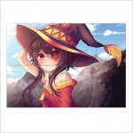 Megumin Konosuba Block Giant Wall Art Poster 