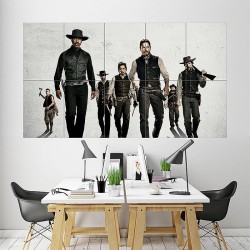 The Magnificent Seven Denzel Washington Chris Pratt Lee Byung Hun Movies Wand-Kunstdruck Riesenposter (P-1892)