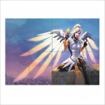 โปสเตอร์ ขนาดใหญ่ เกมส์ Mercy Overwatch Artwork 