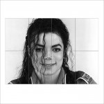 Michael Jackson Block Giant Wall Art Poster 