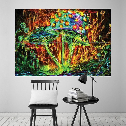 Awesome Mushroom Block Giant Wall Art Poster 