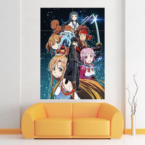 Sword Art Online Wand-Kunstdruck Riesenposter 