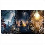 Beauty and the Beast Movie Wand-Kunstdruck Riesenposter 