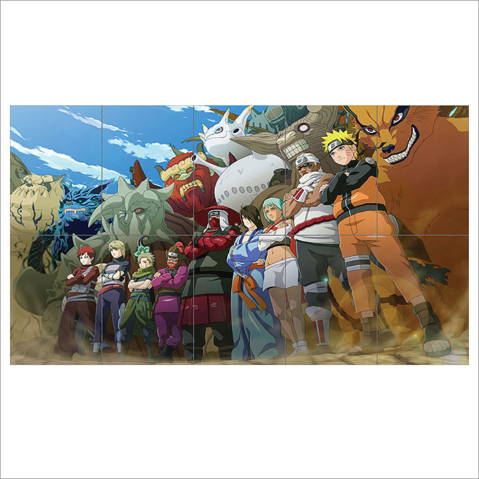 Naruto Uzumaki Block Giant Wall Art Poster