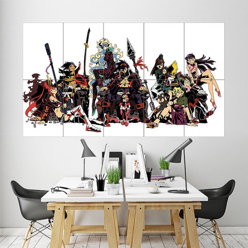 Gurren Lagann Block Giant Wall Art Poster 