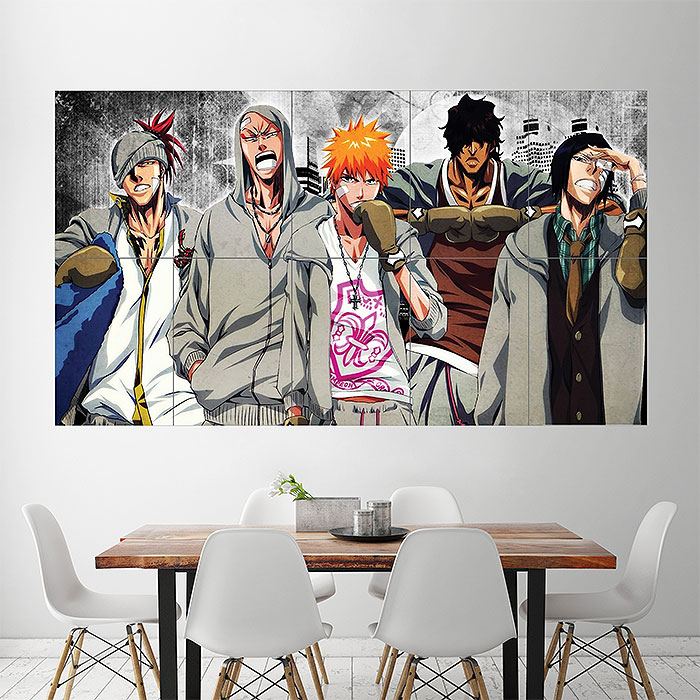 Bleach Characters Block Giant Wall Art Poster