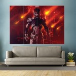 Mass Effect Andromeda Soldier Wand-Kunstdruck Riesenposter