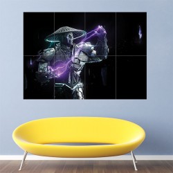 Mortal Kombat Raiden Artwork Wand-Kunstdruck Riesenposter (P-1963)