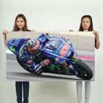 โปสเตอร์ ขนาดใหญ่ ภาพมอเตอร์ไซค์ มาเวอริค บีญาเลส Maverick Vinales ESP 