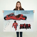 Akira (1988 film) Block Giant Wall Art Poster