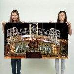 Manchester United Old Trafford Stadium Block Giant Wall Art Poster 