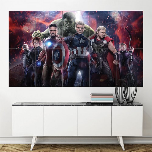 The Avengers Block Giant Wall Art Poster 