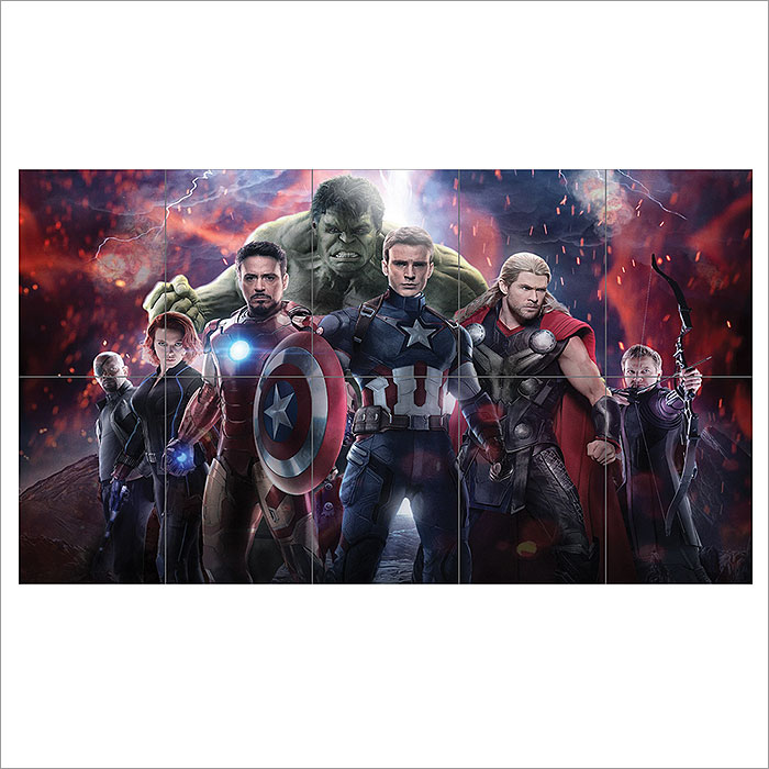 The Avenger Hulk Block Giant Wall Art Poster