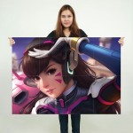 Dva Overwatch Artwork Wand-Kunstdruck Riesenposter 